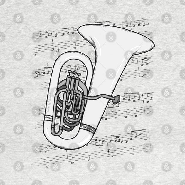 Tuba Player Tubaist Brass Musician by doodlerob